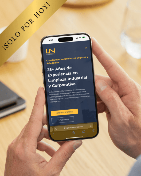 Oferta exclusiva de San Valentín: Página web profesional para negocios de limpieza industrial y corporativa. Solo por tiempo limitado.